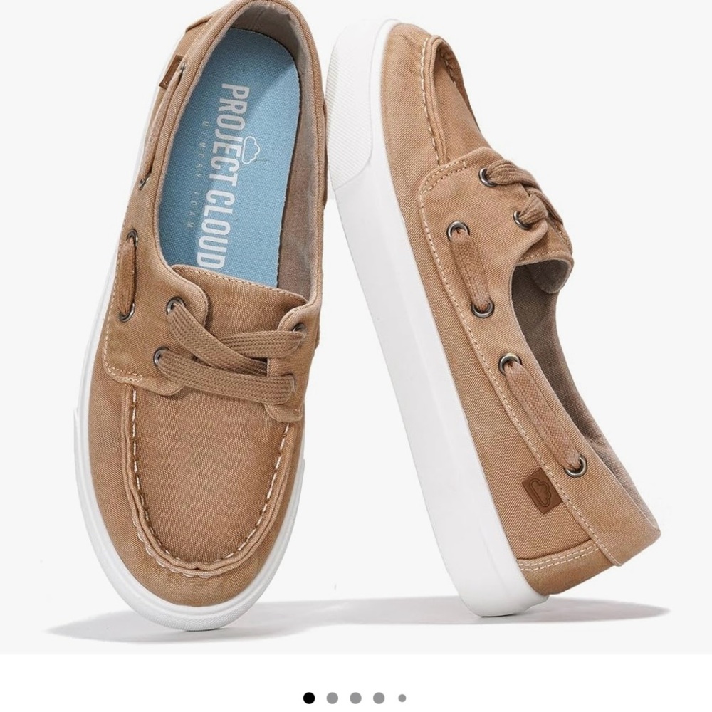 Women's Tan Boat Shoes